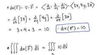 Divergence Theorem Example [upl. by Ydennek]