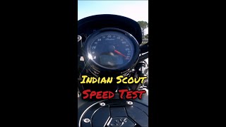 Indian Scout Top Speed Run [upl. by Hale473]