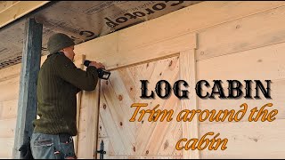 Log Cabin Renovation  Window and Door TrimTiling our Bathroom [upl. by Sacram]