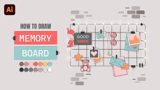 How to Draw Memory Board in Adobe Illustrator [upl. by Ettelocin]