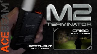 ACEBEAM TERMINATOR M2  compact dual floodthrow EDC flashlight  TypeC  2200 lumens  500m  RGB [upl. by Hcab]