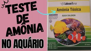 Amônia no aquário testagem fácil e rápida Ammonia Alerte Seachem [upl. by Roxy541]