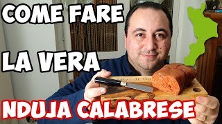 Come fare la Nduja Calabrese a Casa  How to Make Calabrian Nduja [upl. by Artkele]