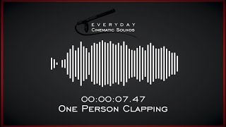 One Person Clapping  HQ Sound Effect [upl. by Durant]