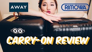 好物評比┃兩款登機箱 RIMOWA amp AWAY CarryOn Review [upl. by Kerby]