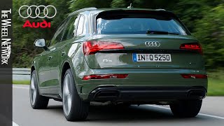 2021 Audi Q5 40 TDI MHEV  District Green  Driving Interior Exterior Typ FY Facelift [upl. by Dlorag]