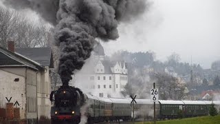 52 8131 und 50 3648 zur Bergparade nach AnnabergBuchholz 181216 [upl. by Eniledam]