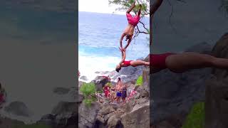 Spectacular diving off a cliff [upl. by Boy]