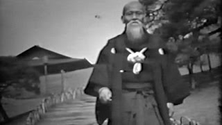 Aikido founder Morihei Ueshiba  Rare Footage in Tokyo 1956 [upl. by Ahders]