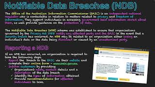 Notifiable Data Breaches NDB Explained [upl. by Lancey612]