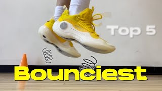 MOST BOUNCE Top 5 Bounciest Basketball Shoes of 2023 [upl. by Hannover191]