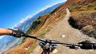 Herrensteig Trail  Bonus Sturz crash  bikepark Kronplatz 2021  4K  mtb downhill  full run [upl. by Worsham]