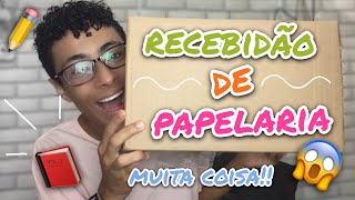 MEGA RECEBIDO DE PAPELARIA 😱  Gustax [upl. by Aihsyla]