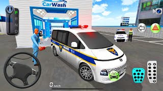 Police Car Mercedes G63 amp All Super Car Washing and Parking in Garage Free Drive  3D Driving Class [upl. by China]