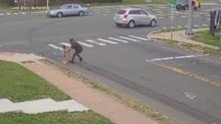 Barbers save little girl from running into busy intersection in Connecticut [upl. by Laks128]