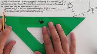 PAU Valencia julio 2021 ✍️ Examen SELECTIVIDAD dibujo técnico resuelto 💥 Ej3 ELIPSE [upl. by Adnyl]