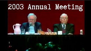 2003 Berkshire Hathaway Annual Meeting Full Version [upl. by Sugna]