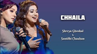 chhaila Song LyricsShreya Ghosal x Sunidhi Chauhan  Salim Sulaiman  Shradha Pandit  Bhoomi 2024 [upl. by Gower]