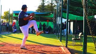 Benjamin Castro ‘25 RHP 1B Ridgeview HS CA🎥 Central Valley College Showcase Skills Reel [upl. by Nosnar]