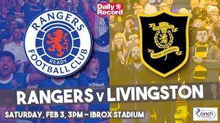 Rangers v Livingston live stream TV and kick off details for Ibrox clash [upl. by Neved364]