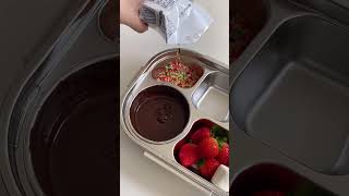 Pack my snack with me asmr snacks chocolate bento dessert easyrecipe satisfying aesthetic [upl. by Ahsikahs104]