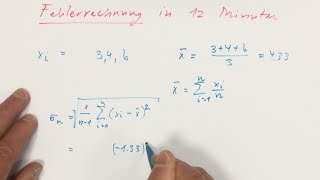 Fehlerrechnung in 12 Minuten [upl. by Wehtam207]