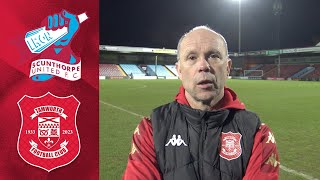 Scunthorpe United Vs Tamworth FC Post Match Interview [upl. by Yllek]