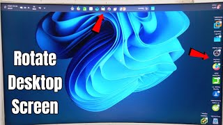 How to Rotate Laptop or Desktop Screen on Windows 11107 [upl. by Bolger]