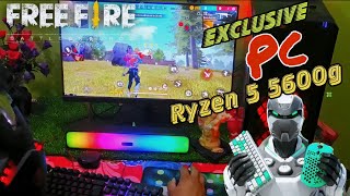 Ryzen5 5600g 🥹 First Time Gameplay Pc🖥️ freefireviral [upl. by Nesnar757]