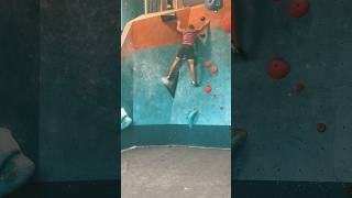 Slab climbing with sketchy feet 🫣 climbing bouldering gymlife [upl. by Arliene]