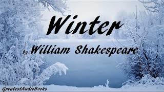 WINTER by William Shakespeare  FULL Poetry AudioBook  Greatest AudioBooks [upl. by Iblok114]