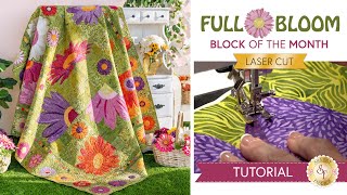 How to Make the Full Bloom Quilt  Shabby Fabrics [upl. by Ymrots373]