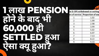 Why I received Less Pension Amount PF Less Pension Credited [upl. by Ellenuahs677]