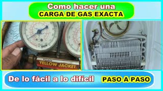 Carga de Gas R134a Como checar testear probar si la carga de gas R134a esta EXACTA [upl. by Occer]