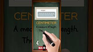 What Is Centimeter  Simple Math Definition in 30 Seconds  MATHalino123 [upl. by Netnilc]