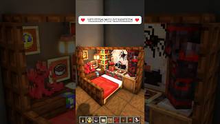 Red Interior Bed Design ❤️ Minecraft Mini Builds Ep 81 [upl. by Coffeng]