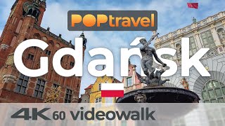 Walking in GDANSK  Poland  Around the Old Town  4K 60fps UHD [upl. by Kironde]