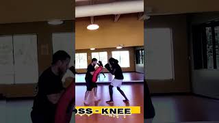 Jab  Cross  Knee fitness muaythailife muaythaiforlife motivational [upl. by Derna]