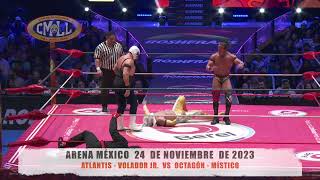 CMLL  ATLANTIS  VOLADOR JR VS OCTAGÓN  MÍSTICO  ARENA MÉXICO  241123 [upl. by Lorita]