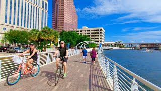 The Tampa RiverWalk Florida  Full Walking Tour [upl. by Einrae]