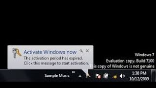 Windows 7 Build 760X This copy of Windows is not genuine How to Fix in 2 steps [upl. by Araek]