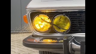 1971 BMW E9 30 CSi Polaris Silver  Functions test incl wiper washers system  Germany Exclusive [upl. by Bouchard866]