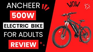 ANCHEER 500W Electric Bike for Adults Review [upl. by Eriam87]