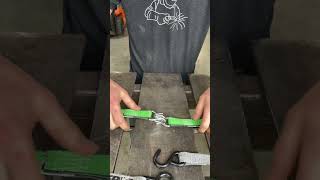 Do you know this trick to link ratchet straps ratchetstrap tipsandtricks [upl. by Ateuqal]