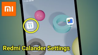 Redmi Calendar Settings  Redmi Mobile Calendar Settings  Mi Calendar Not Showing Holidays [upl. by Ecerahc440]