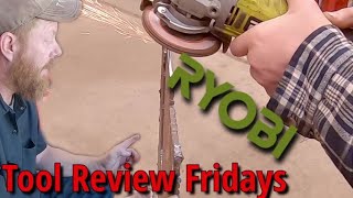 Ryobi 18V 45 Inch Angle Grinder Review [upl. by Kenzi603]