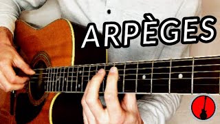 ARPÈGES MAGNIFIQUES et SIMPLES à la guitare TUTO [upl. by Nodnyl]