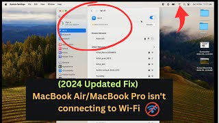 ✅2024 Updated Fix MacBook AirMacBook Pro isnt connecting to WiFi M1 M2 amp M3 Or Intel [upl. by Mailliwnhoj686]