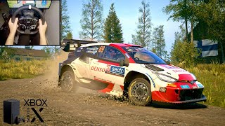 Toyota GR Yaris Rally1  Ea sports Wrc Rally Finland  Moza R3 Gameplay [upl. by Iiette]