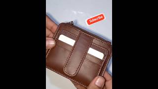 👉Smart Card holder with Zip Save 25cardsshort vrilvideoforyouleatherwalletvril [upl. by Lim]